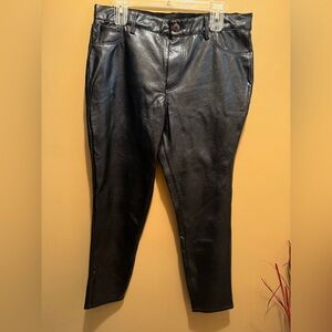 Maurices Black Faux Leather Pants